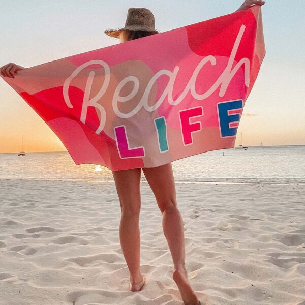 beach life quick dry beach towel